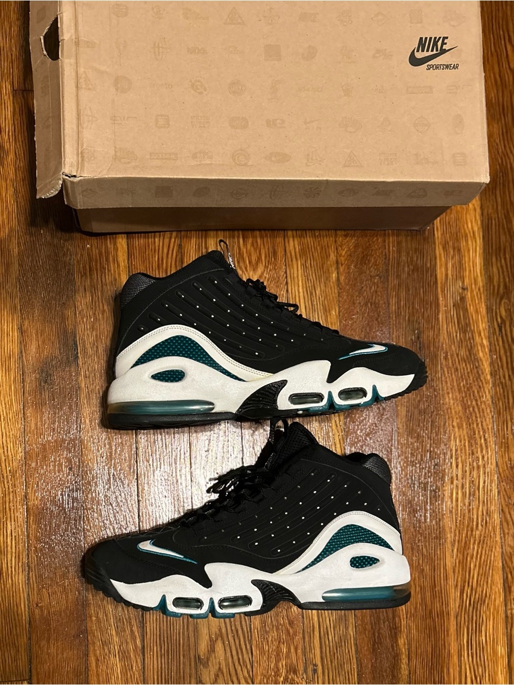 Nike Air Griffey Max II Fresh Water 442171-001 Mens Size 13 Black White Teal